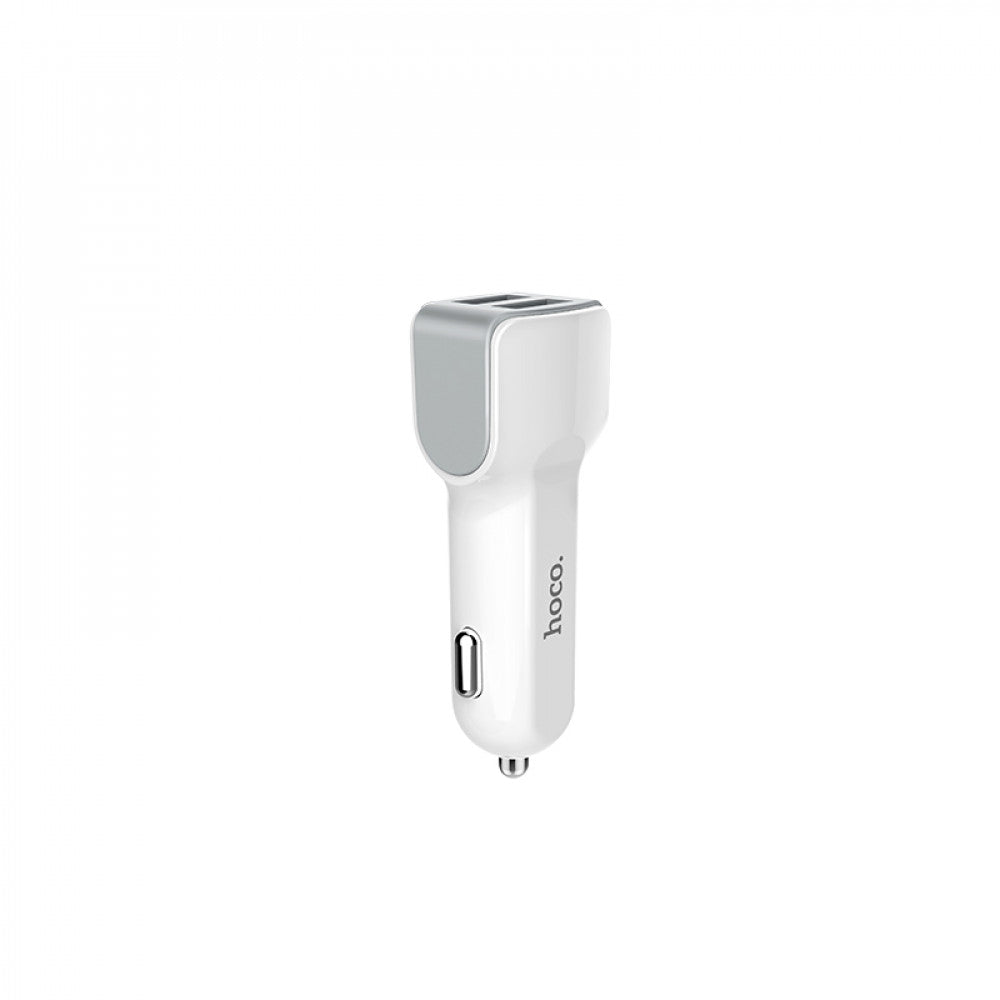 Car Charger | 2.4A | 2U - Hoco Z23 White