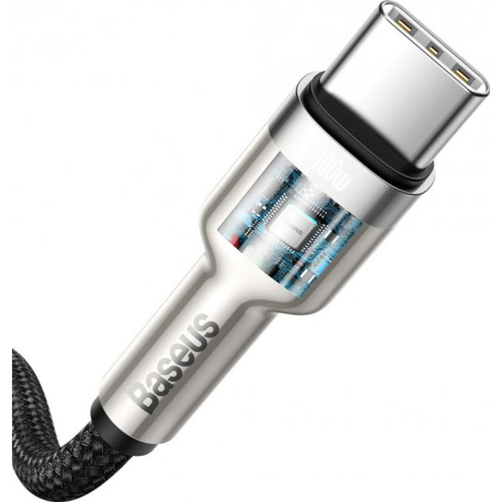 USB C cable 40W (0.25m) – Baseus (CATJK-01) Cafule Series Metal Data – CATJK-01 Black