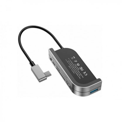 HUB USB C – Baseus(CAHUB-CWJ0G) Bend Angle No.7 Multifunctional Type-C HUB Converter(Upgrade) Space Gray
