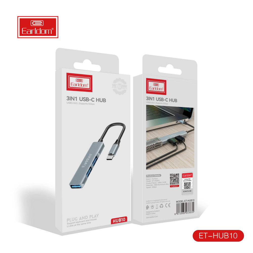 HUB USB C - Earldom ET-HUB10