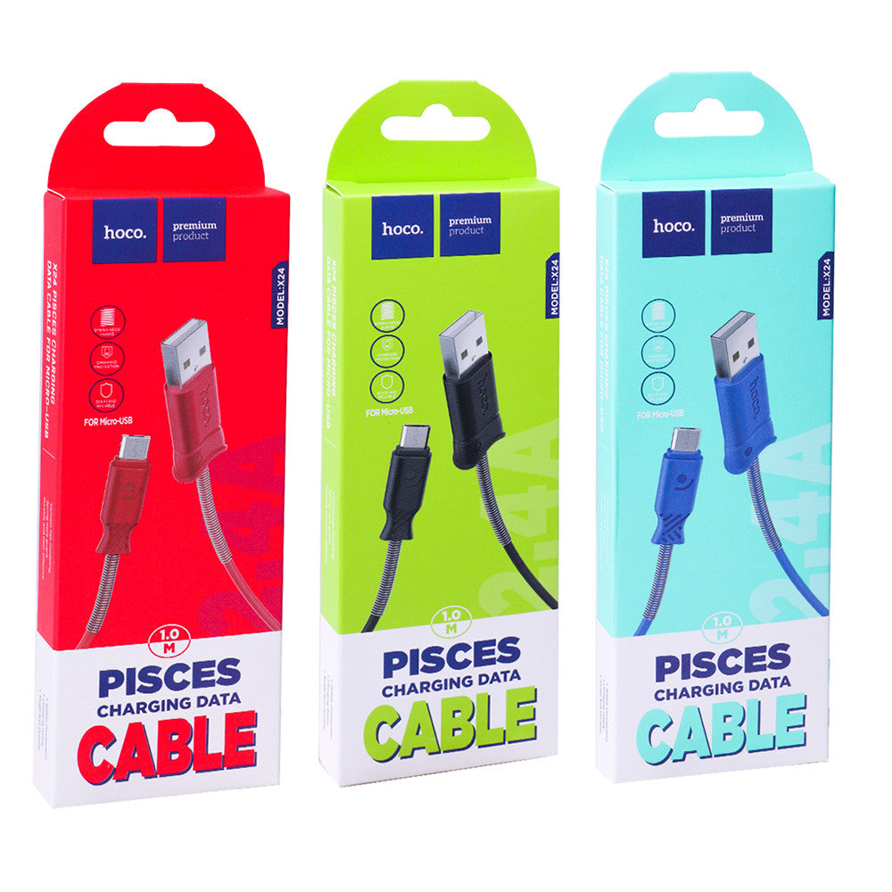 USB C cable 2A (1m) – Hoco X24 – Black