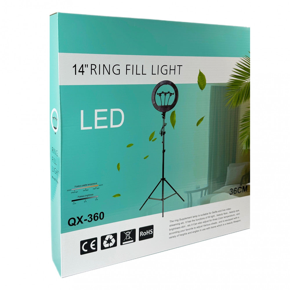 LED Ring Lamp (36 cm) QX-360