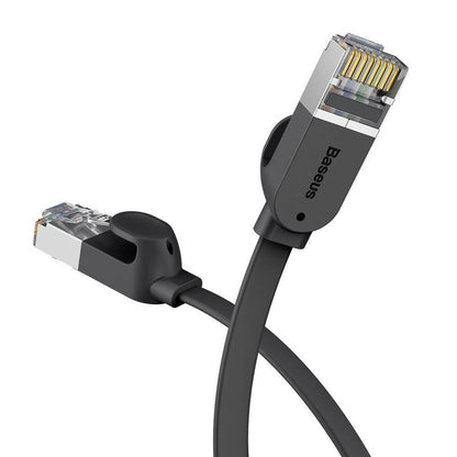 Six types of RJ45 Gigabit network cable 8m Baseus (PCWL-E01) high Speed ​​(flat cable) Black – PCWL-E01 Black