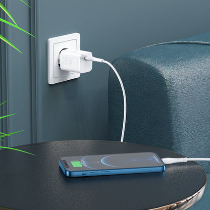 Home Charger | 25W | PD3.0 | C to Lightning Cable (1m) – Hoco N19 – Black