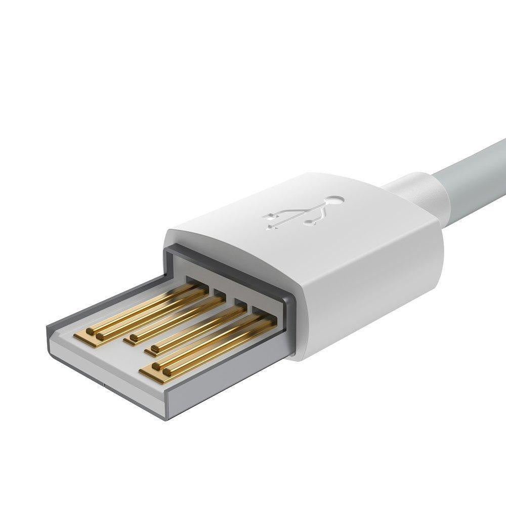 Lightning cable 2.4A (1.5m) - Baseus (TZCALZJ-02) Simple Wisdom (2PCS/Set - TZCALZJ-02 White