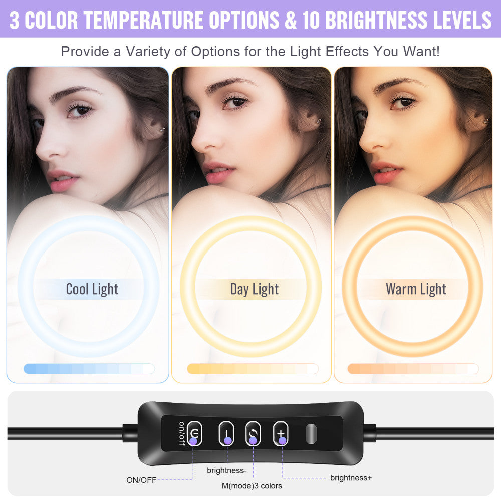 Ring lamp set LED 30cm CODN-12INCH SET +1.45cm tripod stand