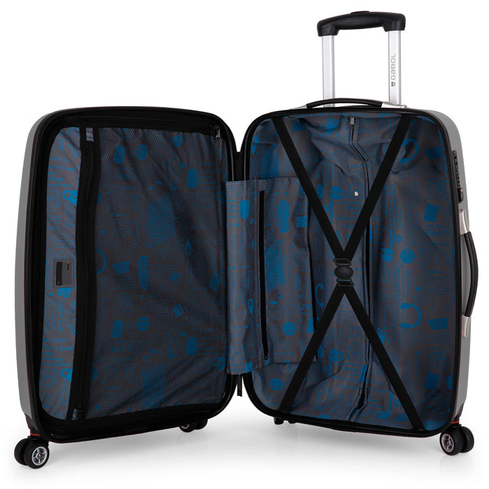 Suitcase Gabol Line (M) Gray