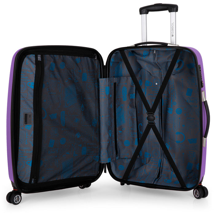 Suitcase Gabol Line (M) Mauve