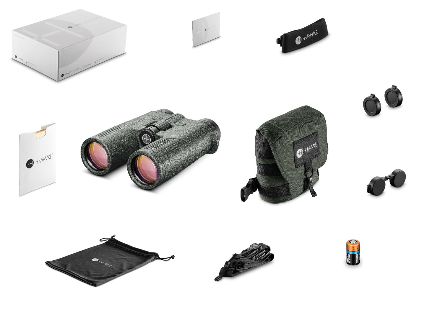 Dalekomir Hawke Frontier LRF 2300 10x42 Green (38615)