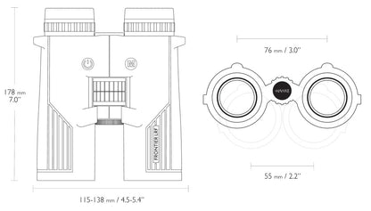 Dalekomir Hawke Frontier LRF 2300 10x42 Green (38615)