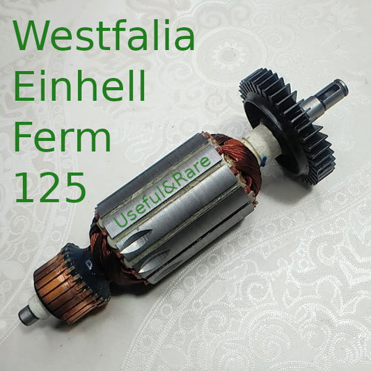 Westfalia, Einhell, Ferm, Wintech Angle grinder motor armature d38 L154-128