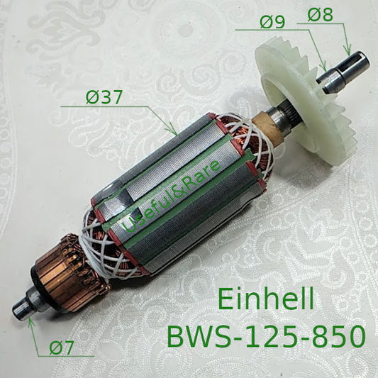 Einhell BWS-125-850 Angle grinder motor armature d24*37 L51-134-160
