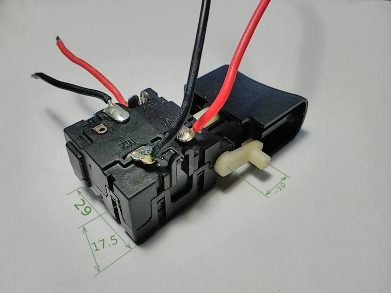 Screwdriver manual operation trigger switch Jlevel FA021A-63 7.2~24V DC16A 15*28