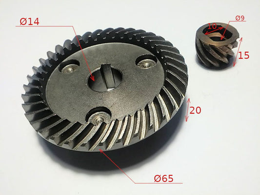 Stern 230-disc angle grinder gears pair 65*14-15*9-10