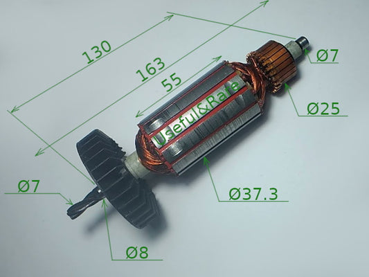 EINHELL BBH-950, BH-G 726 rotary hammer motor armature d37 L163-130 t4