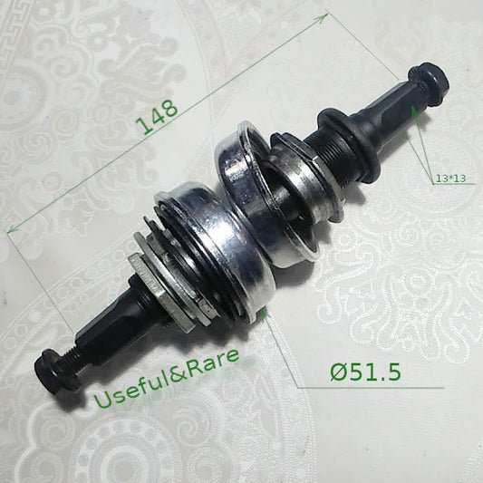 Mountain Bicycle Rear Axle on a square 13 mm L148