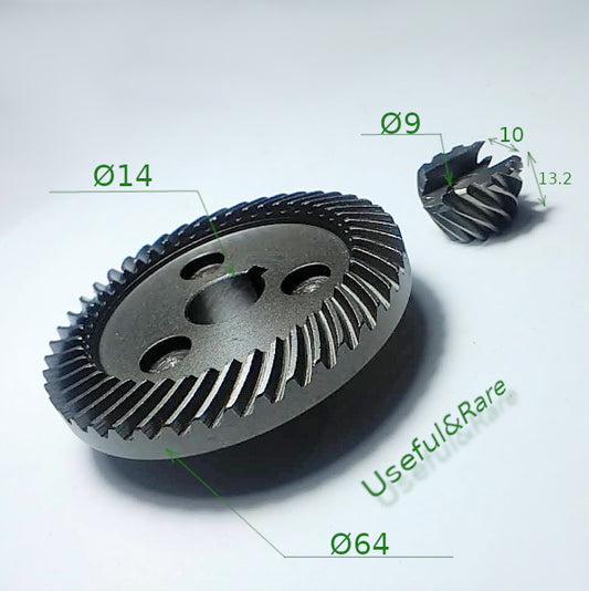 DWT 180-disc angle grinder gears pair d64*14 h13.2*d9 through cut 10