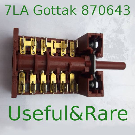 7-modes electric stoves selector switch 7LA Gottak 870643