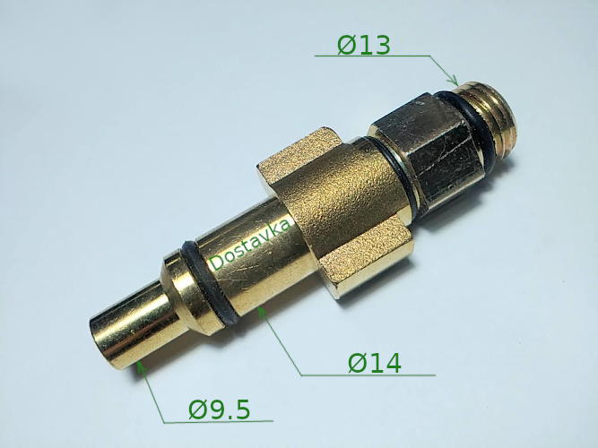 Pressure washer Quick-detachable connector 9.5 male nut 13 mm