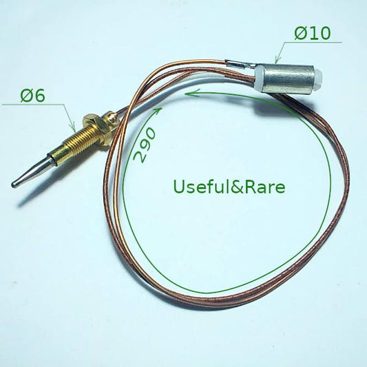 Газова піч Бойлер Водонагрівач Термопара 30 см циліндрична шпилька + різьба 6 мм