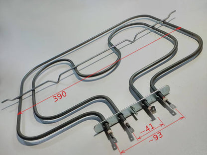 Double-circuit electric oven heating element 35*39 1000+1500W