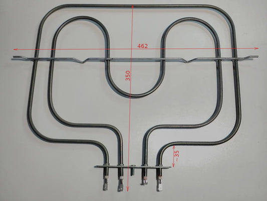 Double-circuit electric oven heating element 35*39 1000+1500W