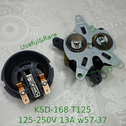 Electric kettle bimetallic thermostat KSD-168 T125 125-250V 13A w57-37