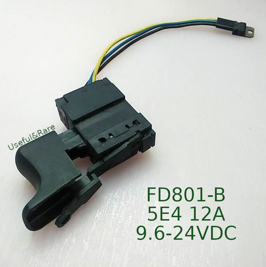 Wired drill/screwdriver switch FD801-B 5E4 12A 9.6-24VDC 29*18.5