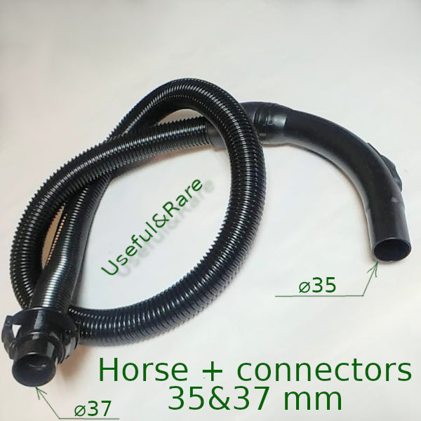 Vacuum cleaner tube set hose+connector 38 on pipe 35