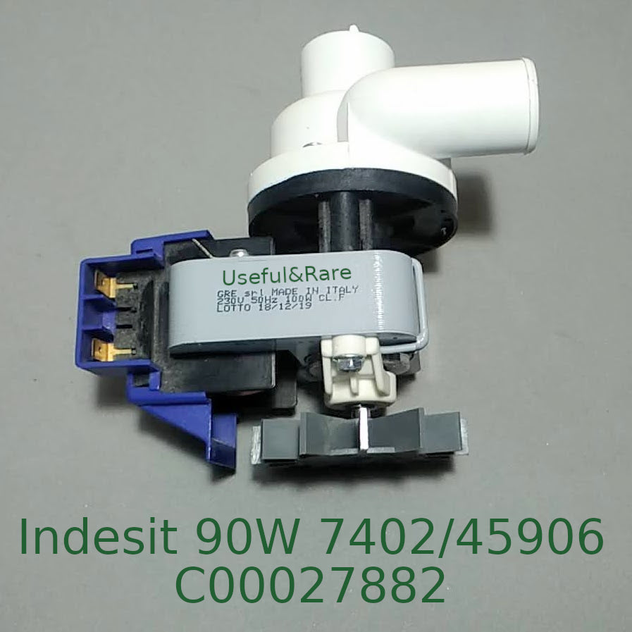 Indesit washing machine drain pump 7402/45906 C00027882 2-pin 90W