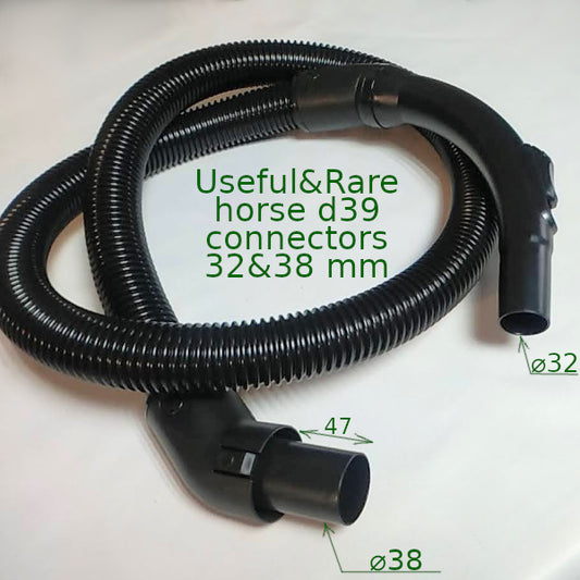 Vacuum cleaner tube set hose+connector 38 on pipe 32