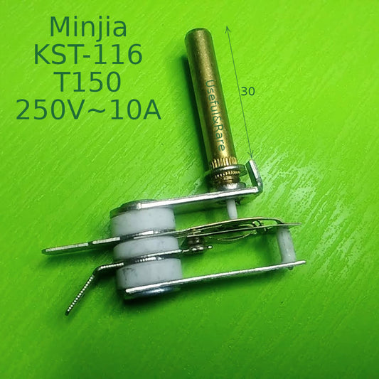 Electric grill 2-pin bimetallic thermostat KST-116 T250 10A rod h30