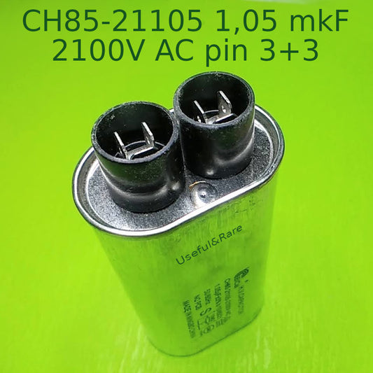 Samsung Microwave oven High voltage capacitor BiCai CH85-21105 1.05 mkF 2100V pin 3+3