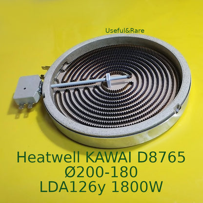 Hob Hotplate Heatwell KAWAI D8765 Ø200-180 LDA126y 1800W