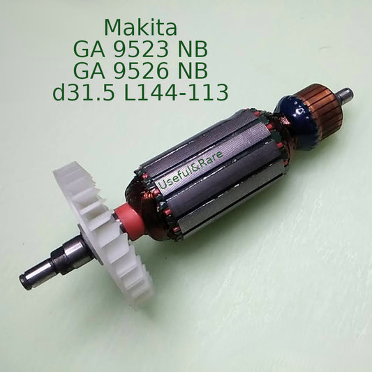 Makita GA 9523 NB GA 9526 NB angle grinder armature d31.5 L144-113