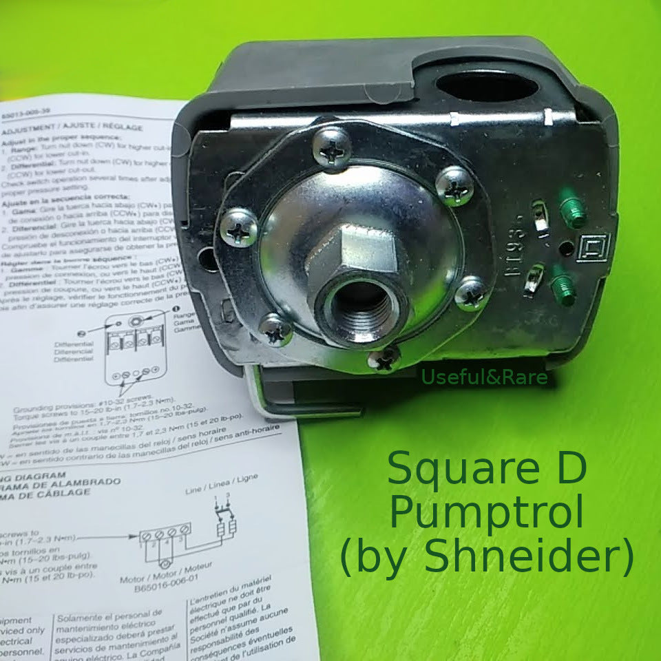 Water pump pressure switch Square D Pumptrol (by Shneider)