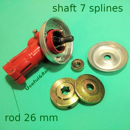 Foresta Garden trimmer lower angle gearbox rod 26 shaft 7 splines