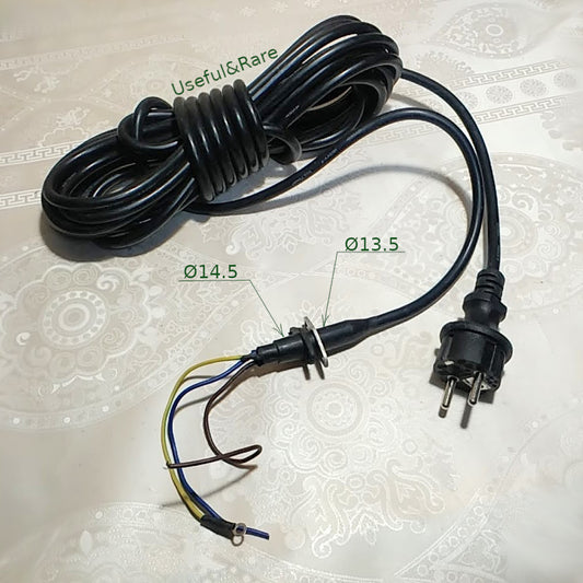 Drain pump power cable H05VV-F 6.5m 3*0.75 coupling d13.5*14.5