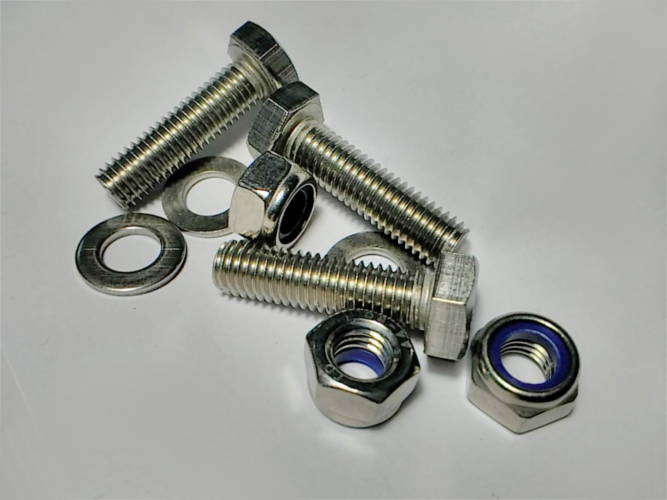 Washing machine 3pcs fastener set 8mm with nuts and washers