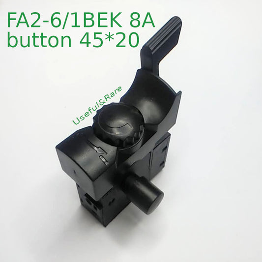 Electric Drill Manual Operation Trigger Switch FA2-6/1BEK button 45*20