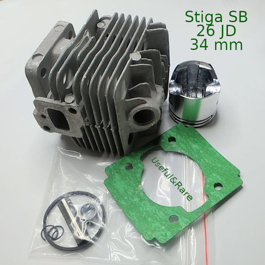 Stiga/Taiga SB 26 JD handheld petrol mower cylinder piston Rebuild Kit Assembly 34 mm