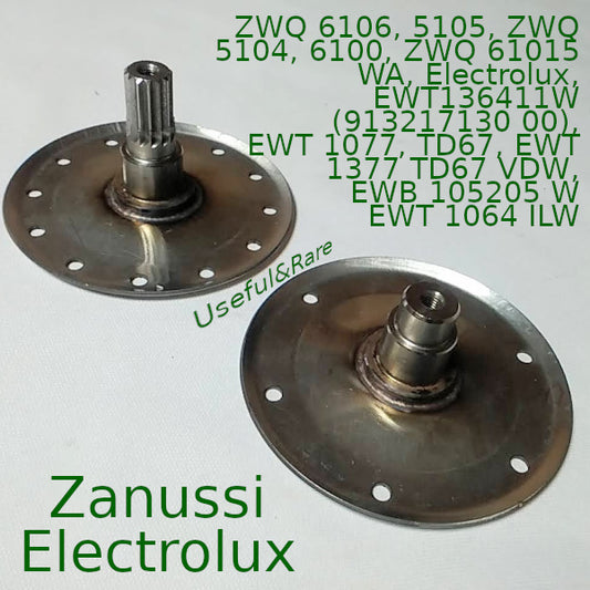 Zanussi, Electrolux washing machine stainless steel Drum support (splined shaft)