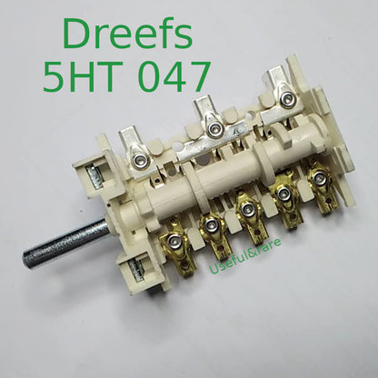7-mode electric stoves selector switch Dreefs 5HT 047 3+5 pins