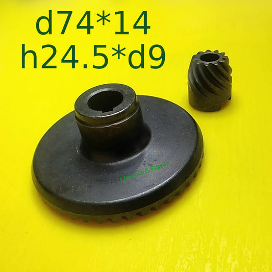 Vorskla PMZ 2400/230 angle grinder gears pair d74*14 h24.5*d9