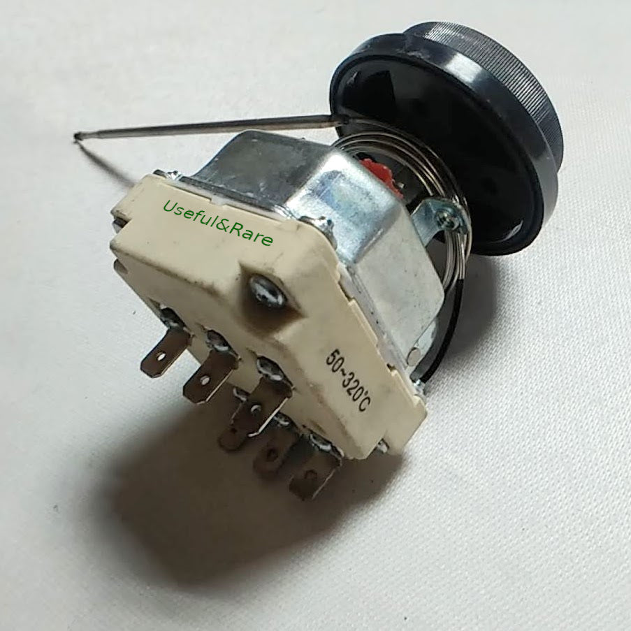 Commercial Electric stove ceramic thermostat 50°C...+320°C L120 d3 20A 250~400V 6 pin
