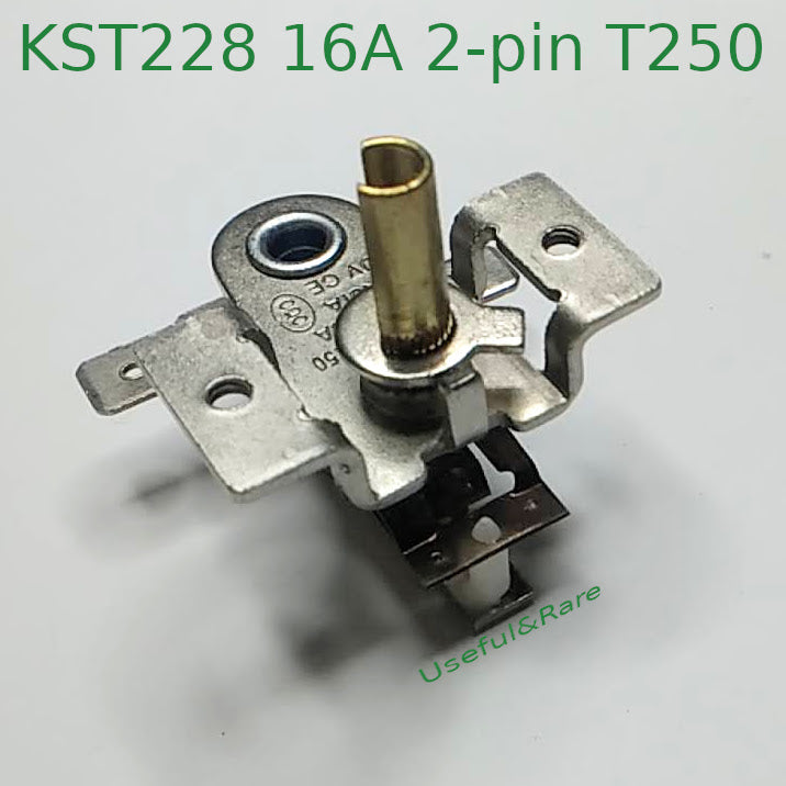 2-pin oven bimetallic thermostat KST228 16A T250℃
