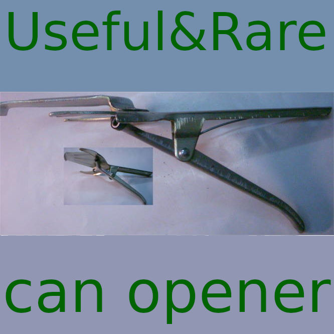 Can opener with top lids