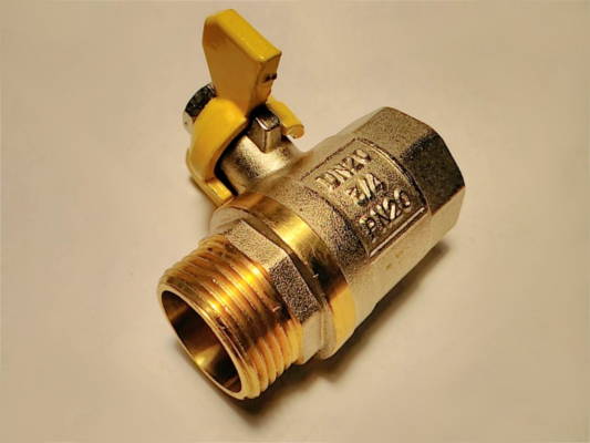 газовый DN20 3/4 PN20 гайка-штуцер