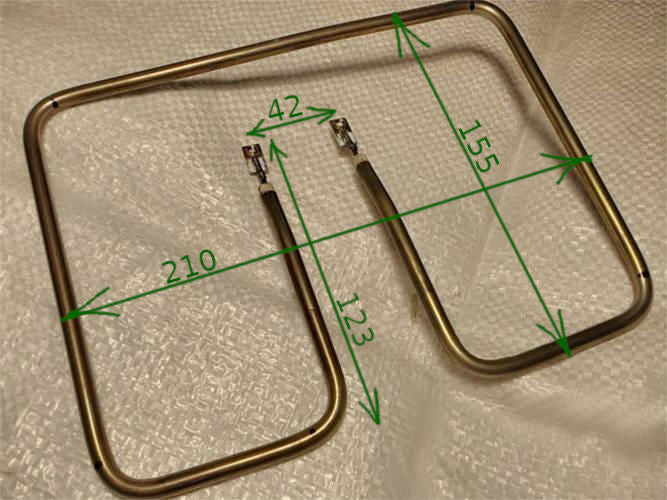 155*210*40 220V 800W