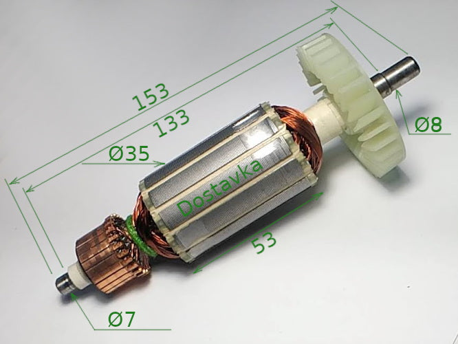 Einhell BWS-125-2, ИжМаш 35*153 шпонка 8м